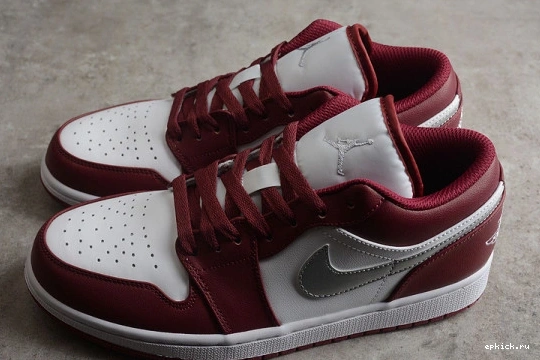 Rep EP Bordeaux 1 Low White 553558-615 553558-615 Jordan 0107